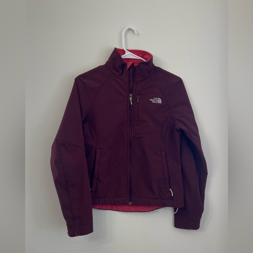 The North Face Maroon Softshell Jacket